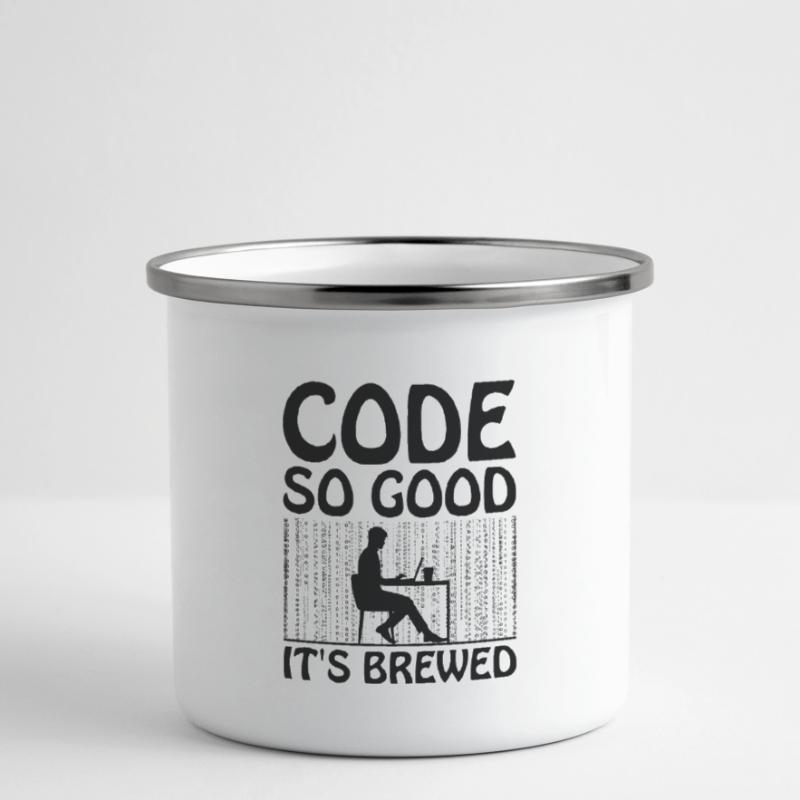 Café Codage Programmeur Codeur Développeur Nerd Coff Tasse émaillée