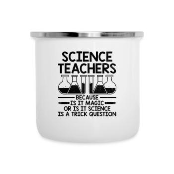 Professeur de sciences Professeur d’école Biologie Chimie P - Tasse émaillée - blanc - Devant