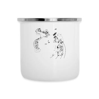 Batterie Batteurs Batteurs - Tasse émaillée - blanc - Devant