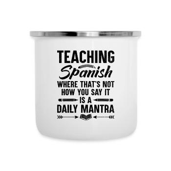 Foreign Language Teacher School Languages Teachers - Camper Mug - white - Front