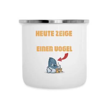 Bird for pranksters and humor lover nerd - Camper Mug - white - Front