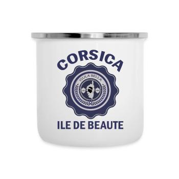 Corsica Ile de Beaute Isula Bella Island Corsica - Camper Mug - white - Front