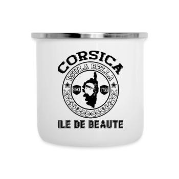 Corsica Ile de Beaute Isula Bella Island Corsica - Camper Mug - white - Front