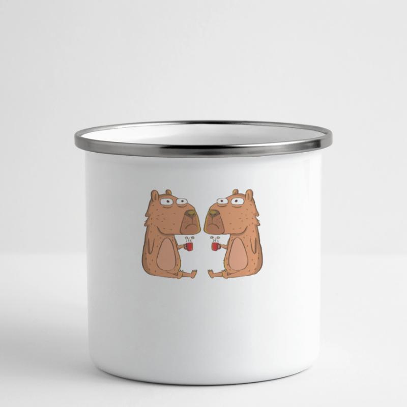 Programmierer Wombat Software Computer PC Emaille-Tasse