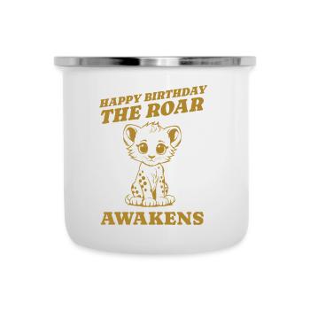 the roar awakens gift birthday - Camper Mug - white - Front