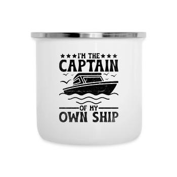I'm The Captain Of My Own Ship Paddle Boat - Camper Mug - white - Front