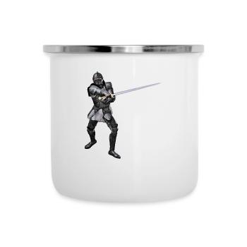 Ritter - Emaille-Tasse - Weiß - Vorne