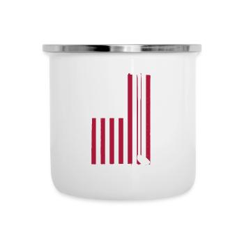 Golf Clubs Patriotische Flagge Für Golfer - Emaille-Tasse - Weiß - Vorne