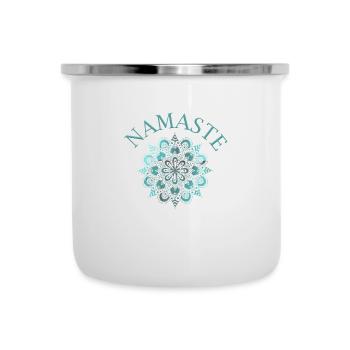 Namaste Mandala - Camper Mug - white - Front
