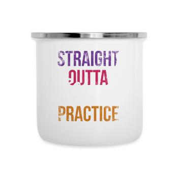 Straight Outta Cheer Practice for Cheerleaders - Camper Mug - white - Front