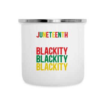 Blackity Black History African American - Camper Mug - white - Front