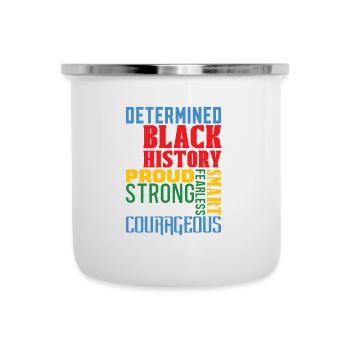 Determined African-American of Blacks - Camper Mug - white - Front