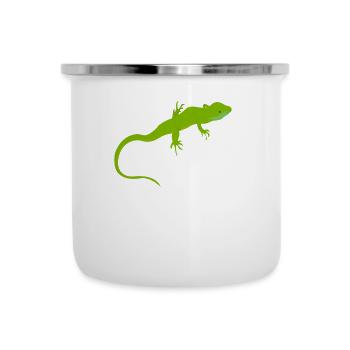 Lézards Herpétologie Reptiles Lézard Amour - Tasse émaillée - blanc - Devant