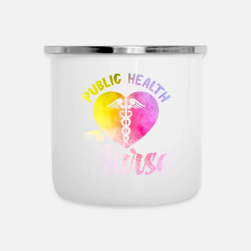 Santé et infirmière Nursing Me - Tasse émaillée - blanc