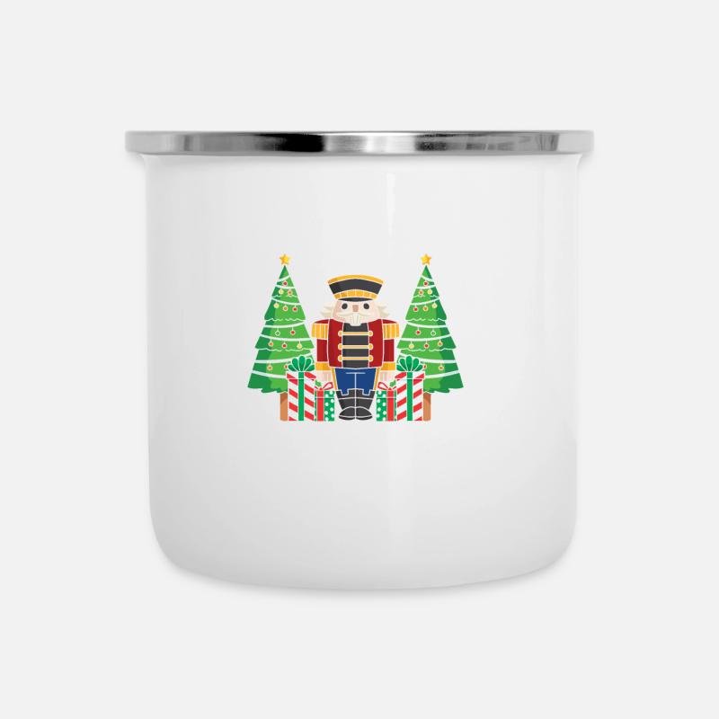Mets tes noix dans ma bouche Noël - Tasse émaillée - blanc