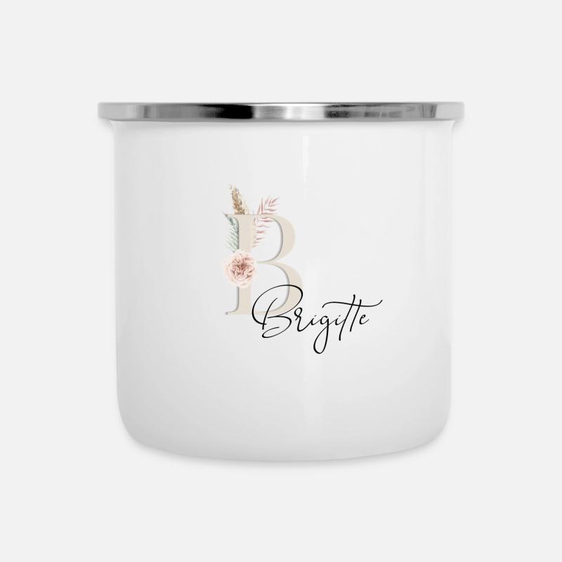 Brigitte! Name Boho - Camper Mug - white