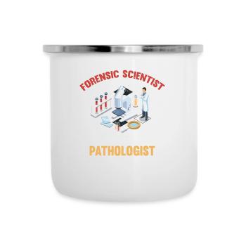 Médecin légiste, pas pathologiste, enquêteur - Tasse émaillée - blanc - Devant