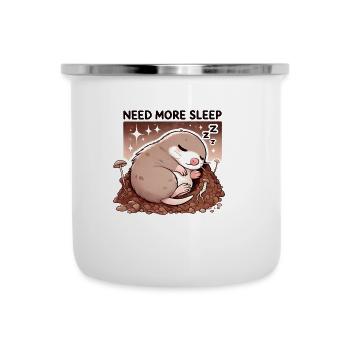Need More Sleep Funny Mole Cuter - Camper Mug - white - Front