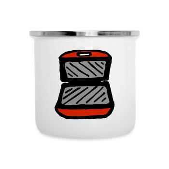 Red contact grill - Camper Mug - white - Front