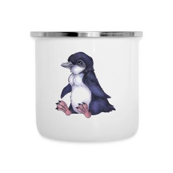 Niedlicher Feenpinguin Baby Pinguin Südpol Artikis - Emaille-Tasse - Weiß - Vorne