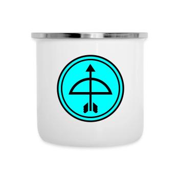 Bow and arrow - Camper Mug - white - Front
