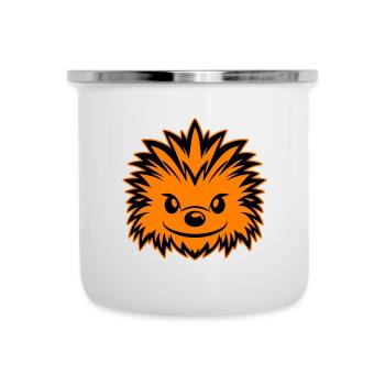 Bande dessinée hérisson - Tasse émaillée - blanc - Devant