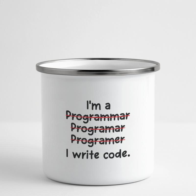 I'm A Programmer I Write Code Computer Scientist A Emaille-Tasse