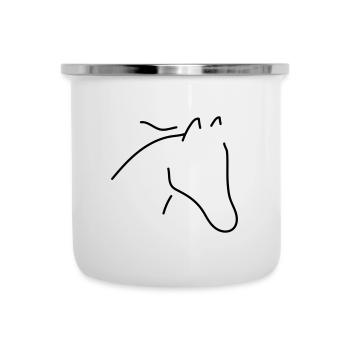 Horse minimal - Camper Mug - white - Front