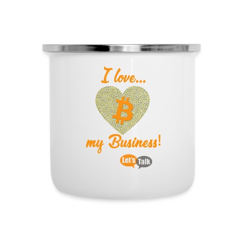 Bitcoin I love my Bitcoin Business - Emaille-Tasse