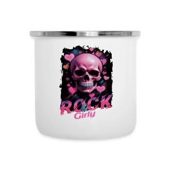Rock & Girly - Camper Mug - white - Front