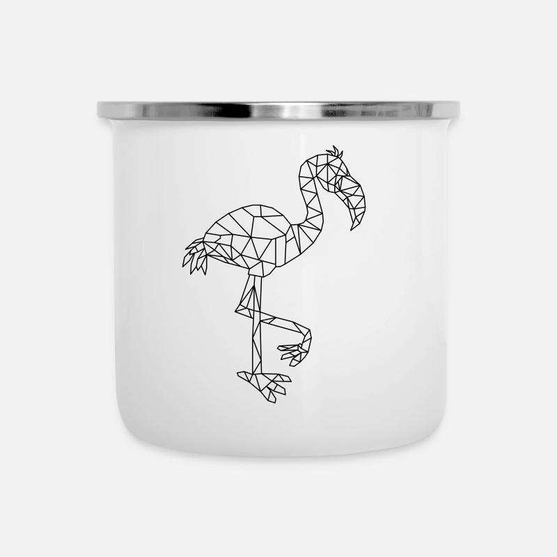 Flamingo Geometric - Camper Mug - white