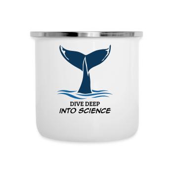 Plongez dans la science - Tasse émaillée - blanc - Devant