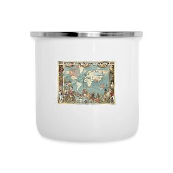 Das britische Empire 1886 - Emaille-Tasse - Weiß - Vorne