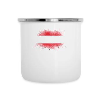 Austria Grunge Austrian Flag Gift - Camper Mug - white - Front