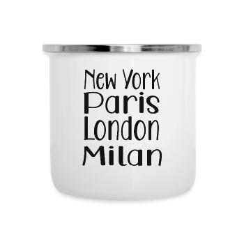 New York Paris London Milan - Camper Mug - white - Front