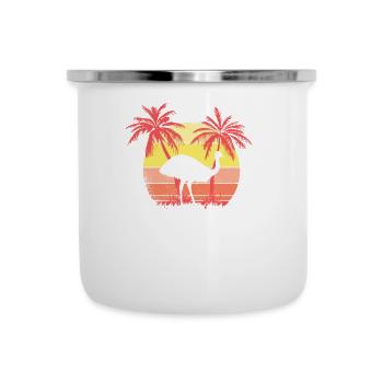 Emu Bird Summer Sunset de los 80 Palma - Tasse émaillée - blanc - Devant