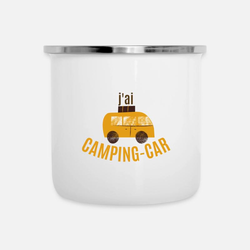 J’PEUX PAS J’AI CAMPING-CAR - Tasse émaillée - blanc
