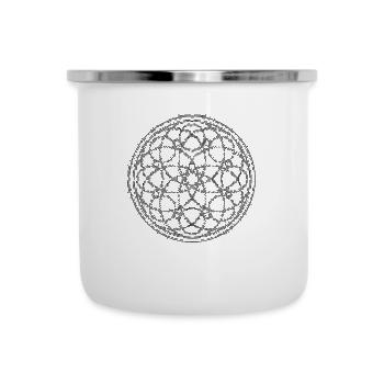 Mosaic Mandala - Camper Mug - white - Front
