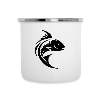 Quick Sports Fish Portrait Tattoo - Camper Mug - white - Front