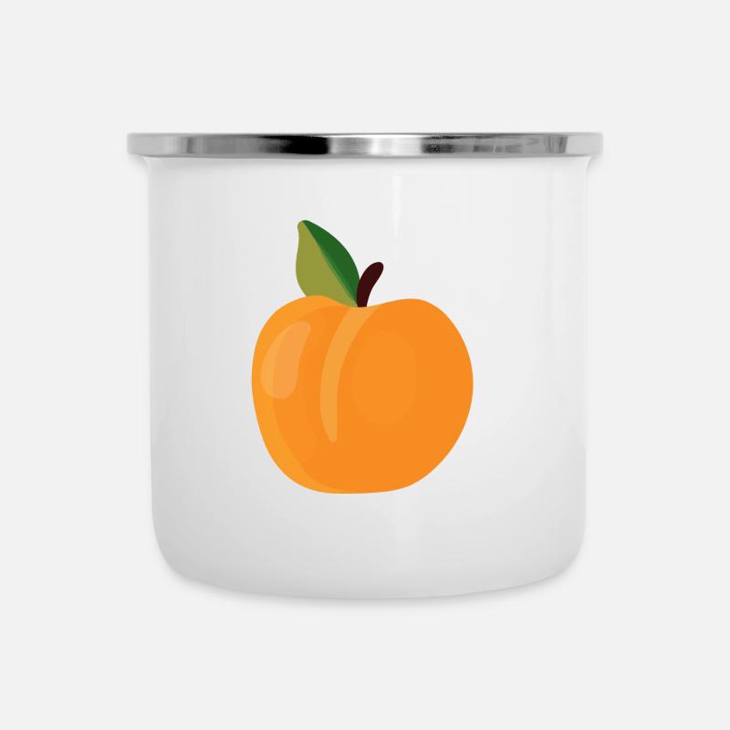 Abricot Fruit - Tasse émaillée - blanc