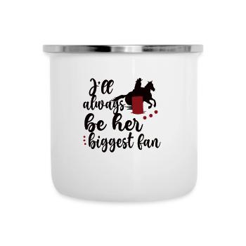 Barrel Racing Grand-mère Cadeau Barrel Racing Grand-mère - Tasse émaillée - blanc - Devant