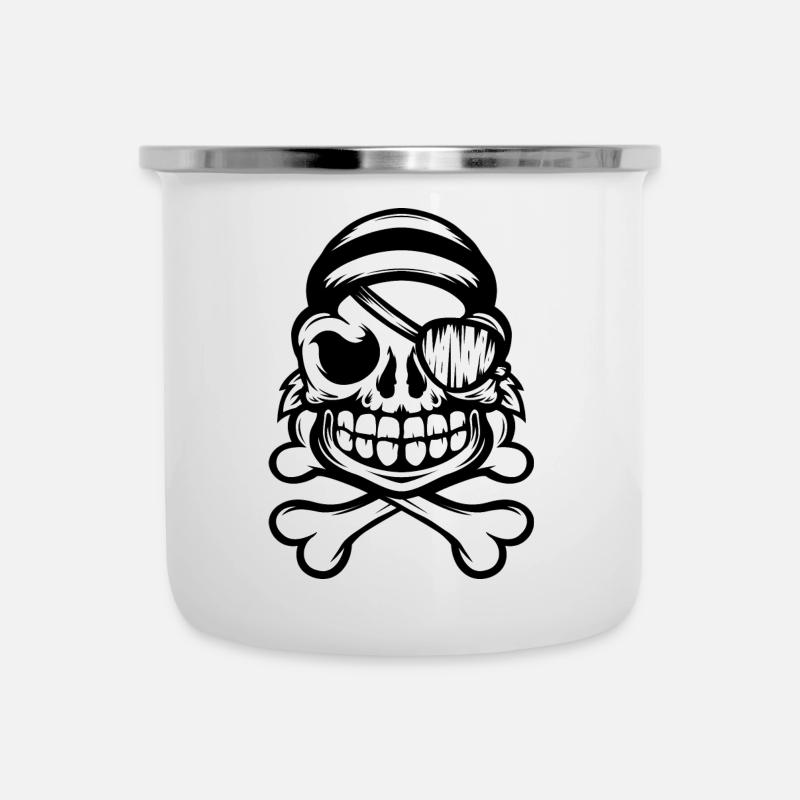 Jolly Pirate - Camper Mug - white