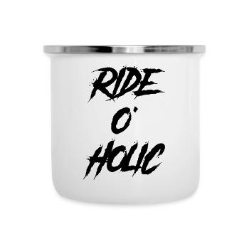 Cooles Bmx MTB Mountainbike Downhill bike Geschenk - Emaille-Tasse - Weiß - Vorne