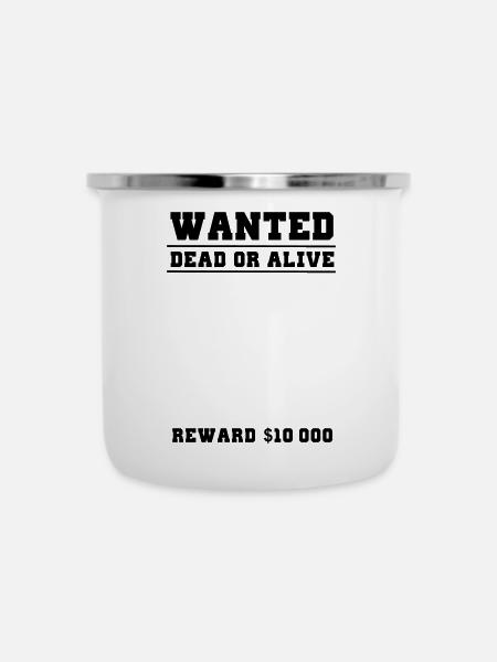 wanted selber gestalten - Emaille-Tasse - Weiß