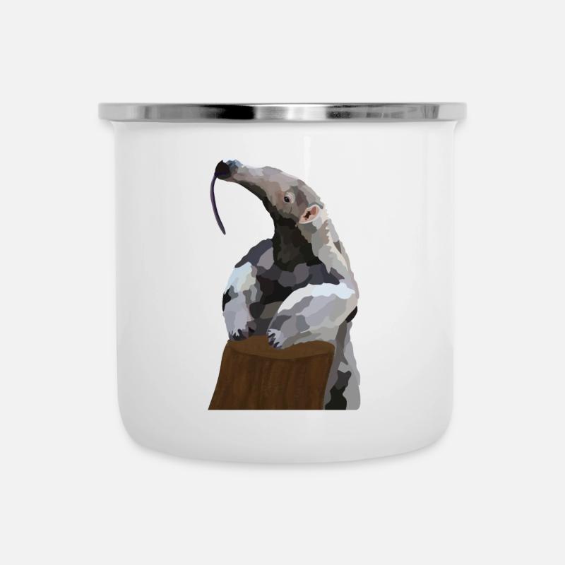 Antonio, l’ours fourmi - Tasse émaillée - blanc
