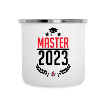 Abschluss 2023 - Master 2023 Studium Student Uni - Emaille-Tasse - Weiß - Vorne