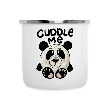 Panda Cuddle me - Camper Mug - white - Front