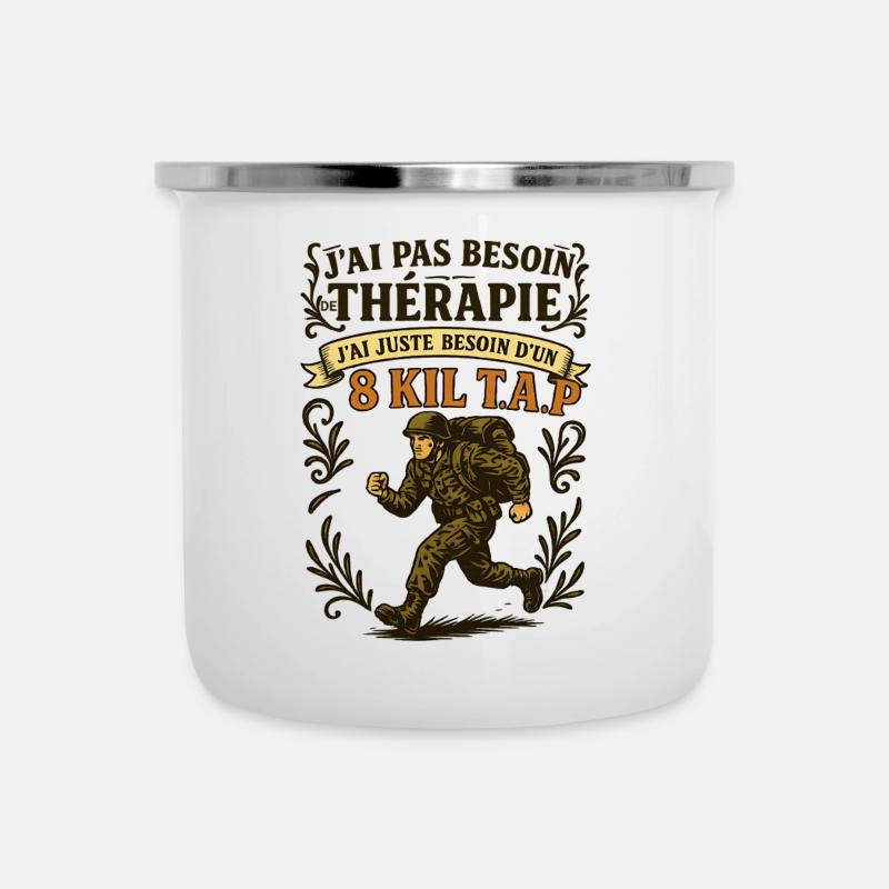 Need an 8 Kil TAP, not therapy! - Camper Mug - white