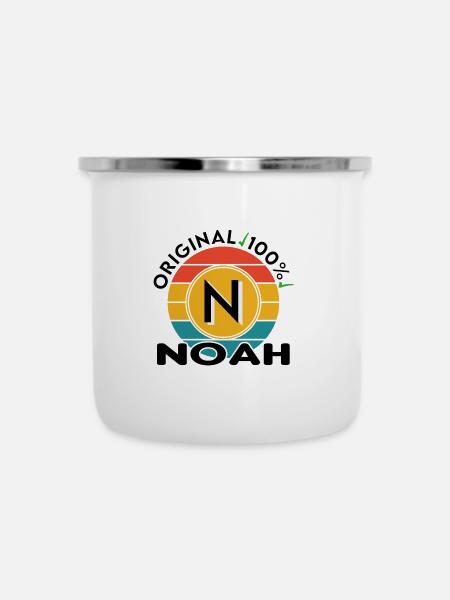 Noah - Emaille-Tasse - Weiß