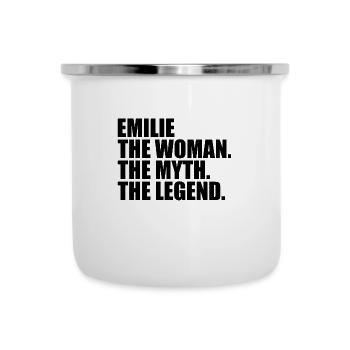 Woman Mythos Legend Name Emilie - Camper Mug - white - Front